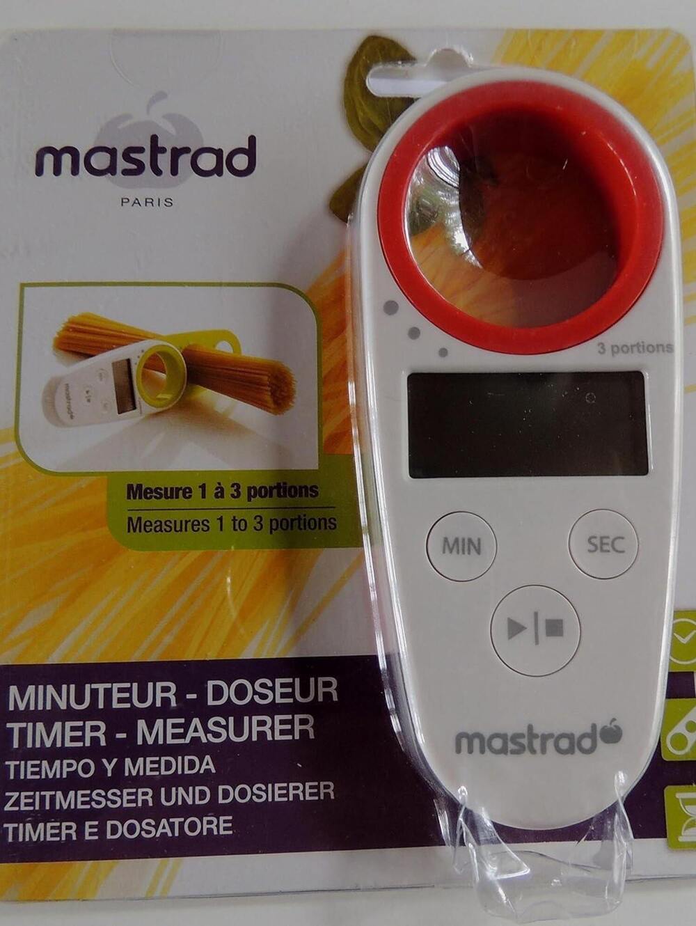 brand new Mastrad Spaghetti Pasta Timer and Measurer - Red C77910SLT by Mastrad